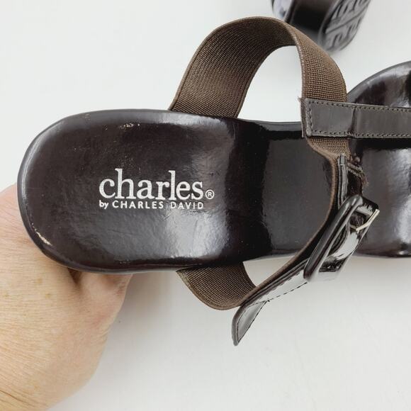 Charles by Charles David Platform Sandal, Size APPROX 8 - 8.5 EUC - Picture 7 of 8